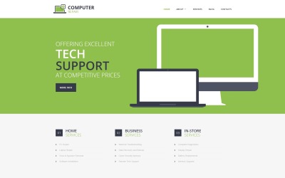 Computerreparatur - Elektronik &amp;amp; Gadgets Responsive HTML-Website-Vorlage