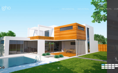 Modèle de site Web réactif pour entreprise de construction