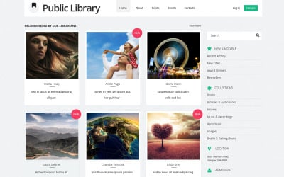 Отзывчивый шаблон веб-сайта с обзорами книг