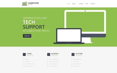 Ремонт компьютеров - Адаптивный HTML-шаблон веб-сайта для электроники и гаджетов
