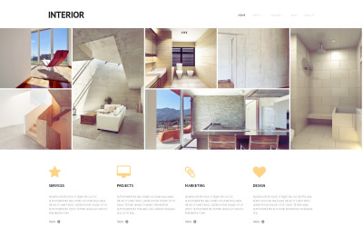 Tema WordPress responsivo de design de interiores
