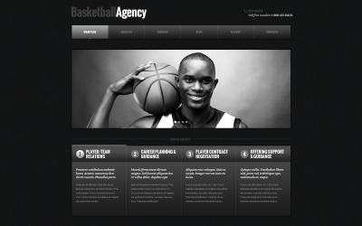 Tema WordPress responsivo para basquete