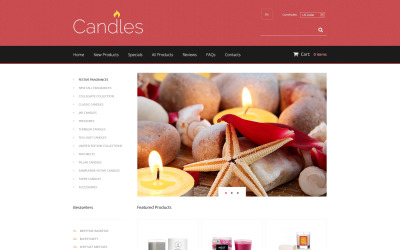 "Warm Fire" ZenCart template №48136