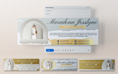 Elegante E-Mail-Signatur 406