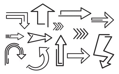 Set of Arrow for business growth investment concept vector illustration v.1