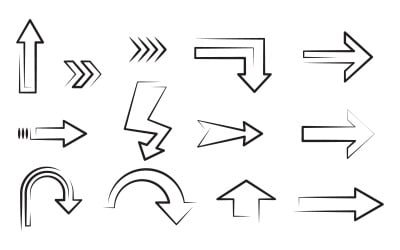 Set of Arrow for business growth investment concept vector illustration v.2