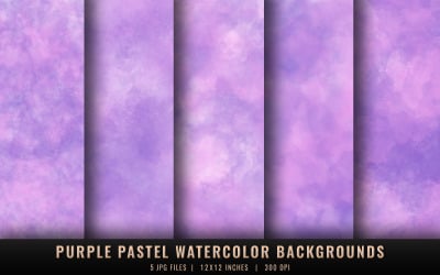 Arrière-plans aquarelles pastel violet