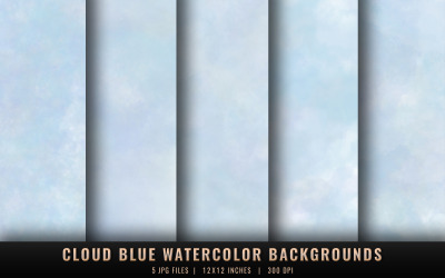 Cloud Blue Watercolor Backgrounds