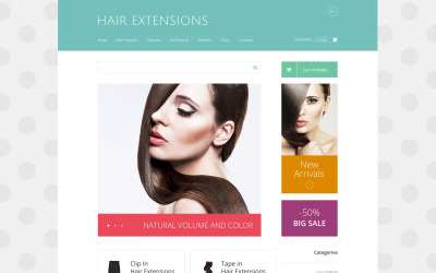 Extensiones de cabello Plantilla ZenCart