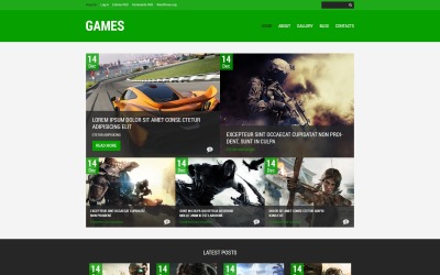 Game Portal Responsive WordPress Theme Tema WordPress №48248