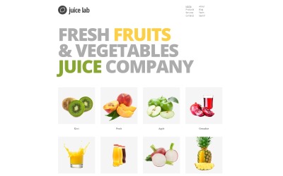 果汁业务Joomla模板