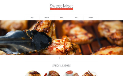 Modèle de site Web réactif Steakhouse