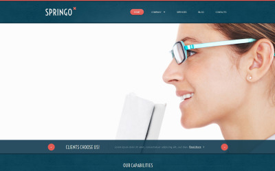 Šablona Joomla reagující na obchodní služby