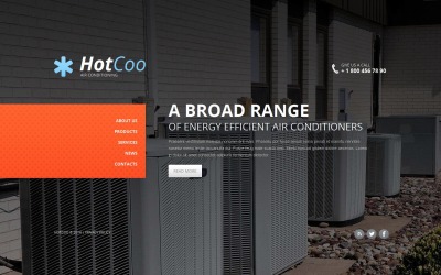 Szablon Moto CMS HTML #48206 na temat: klimatyzacja