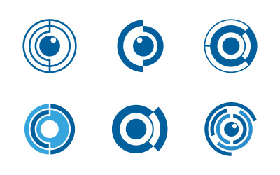 C Letter Core hi tech toekomst computer icoon vector Logo ontwerp sjabloon v.1