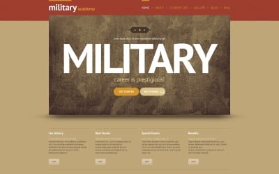 Адаптивная тема WordPress для армии