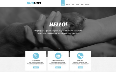 Joomla šablona pro péči o zvířata