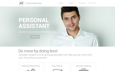 Modelo de site responsivo de consultoria
