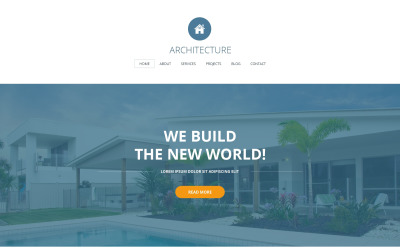Modelo de site responsivo para construtora