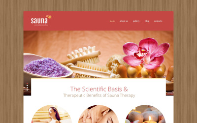 Responsywny szablon Joomla Sauna #48307
