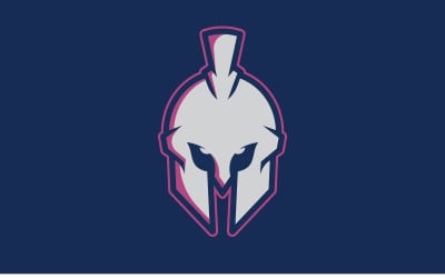 Spartan Helmet Logo design wektor. Spartan Logo 4