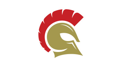 Spartanischer Helm, Logo-Design-Vektor. Spartan-Logo 1