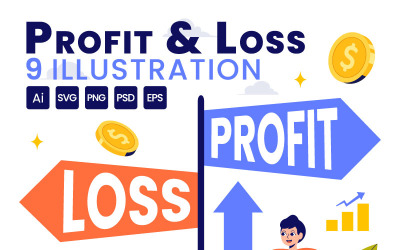 9 Business Profit and Loss Illustration