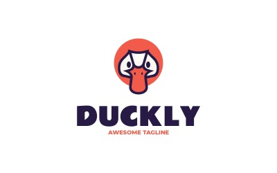 Duckly Simple Mascot Logo