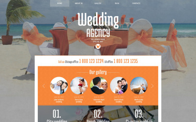 Адаптивна тема WordPress для планувальника весіль