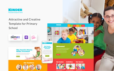 Kinder - дошкольный центр HTML5