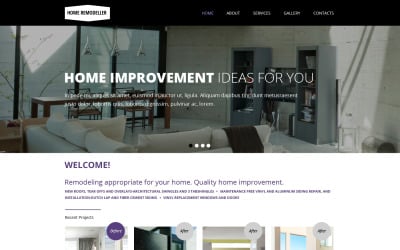 Modello di sito Web reattivo per la ristrutturazione della casa