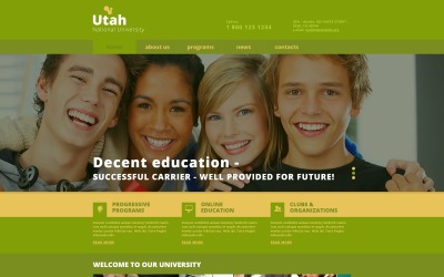 Plantilla Joomla Responsive para Sitio de Universidades #48438