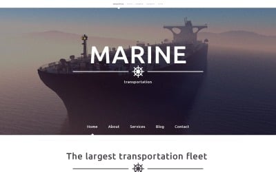 Responsive Maritime Website Template