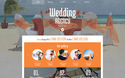 Responsive Wedding Planner Responsive WordPress Theme #48420