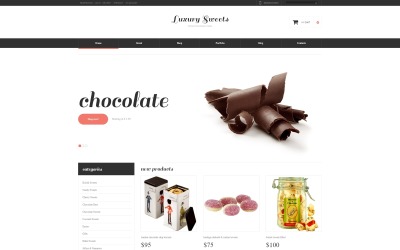 Thème WooCommerce adaptatif pour site de confiserie #48449