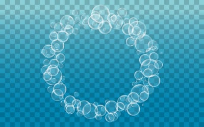 Water Bubbles vector illustration design template v.3