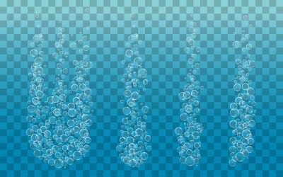 Water Bubbles vector illustration design template v.8