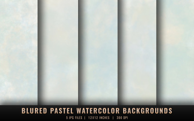 Blured Pastel Watercolor Backgrounds