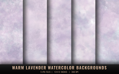 Warm Lavender Watercolor Backgrounds
