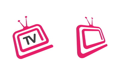Logo-Designvorlage für Online-TV-Kanal, Live-Streaming-Logo-Konzept v.8