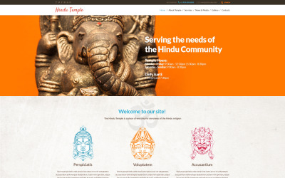 Duyarlı Hinduizm WordPress Teması