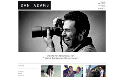Photographer Portfolio Responsive WordPress Theme