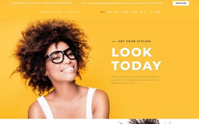 Plantilla Joomla "Great Hair - Hair Salon Stylish" #48519