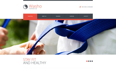 Plantilla Web Responsive para Sitio de Artes marciales #48502
