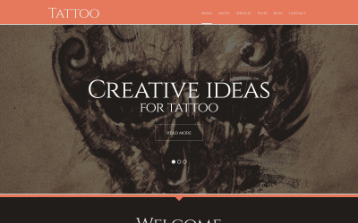 Responzivní WordPress motiv Tattoo Salon