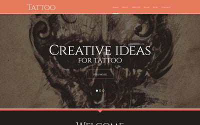 Tema WordPress reattivo per Tattoo Salon