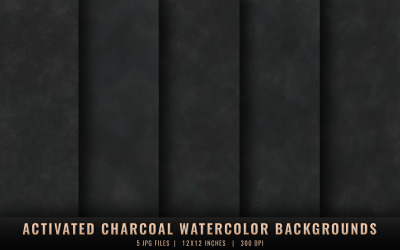 Activated Charcoal Watercolor Backgrounds