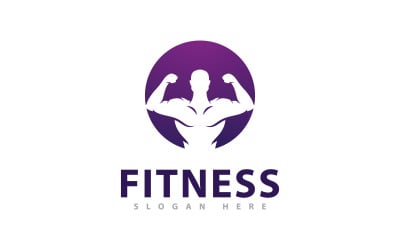 Gym Logo Ontwerp Sjabloon, Fitnessclub Creatieve Symbolen 11