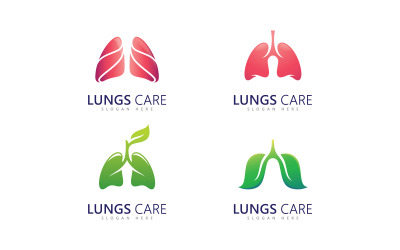 ikona logo płuc wektor ilustracja projekt 14