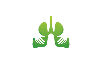 ikona logo płuc wektor ilustracja projekt 7